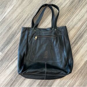 Marc Jacobs Black Leather Tote